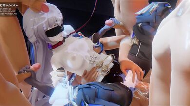 Bronya's Gangbang Party on the Honkai Railways