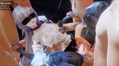 Bronya's Gangbang Party on the Honkai Railways