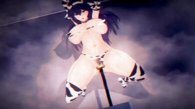 Horny Cowgirl Fucked by Mechanical Beast in Barely-There Bikini