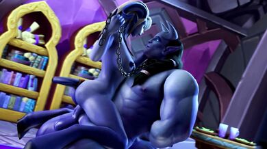 Throbbing cock penetrates tight asshole in 'Yrel' while 'KaminaKirei' watches and jerks off.