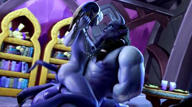 Throbbing cock penetrates tight asshole in 'Yrel' while 'KaminaKirei' watches and jerks off.