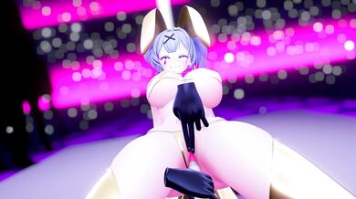 HMV Rabbit Miku's Sexy Micro Bikini Performance [ブラン]