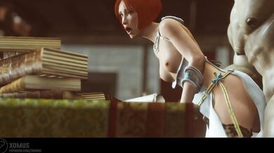 Iron Bull's monster cock dominates Leliana's tight ass