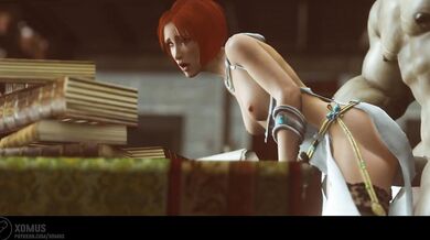 Iron Bull's monster cock dominates Leliana's tight ass