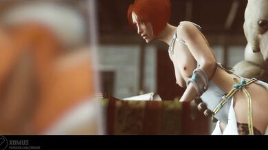 Iron Bull's monster cock dominates Leliana's tight ass