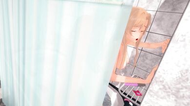 Innocent Yuuki Asuna's Wet and Wild Shower Surprise with her Big and Powerful Boyfriend