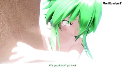 Chubby Dude and Curvy Anime Babe Get Freaky