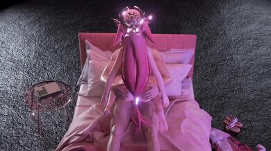 [JUSWE] Masturbating with a dildo as Yae Miko watches [4K]