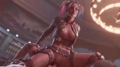 Harley Quinn's DP Gangbang Orgy at the Strip Club