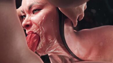 Senpai's Girthy Member Invades Kitana's Facial Orifice (Masquerade | Commonplace) [Inflated Elder]