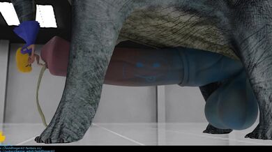 [Boldfinger42] Futanari Dinosaur Taurs Pleasure Their Own Urethras in Private