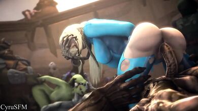 Jabba's Slave Samus [cyru sfm]: A Naughty Parody where Princess Leia Gets Fucked by Jabba the Hutt in Chainmail Lingerie