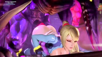 Samus Aran Gets Nailed by Ridley - Ambrosine92