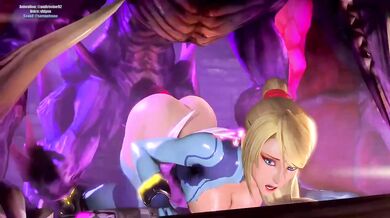 Samus Aran Gets Nailed by Ridley - Ambrosine92