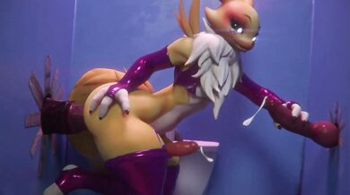 Renamon Gets Dirty In The Bathroom