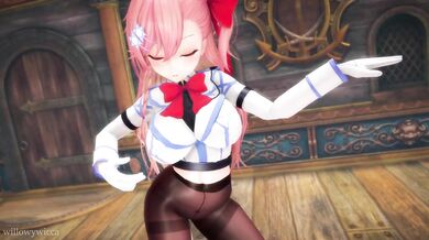 Israeli Striptease Sensation: Negev's Naked Twirl [Willowywicca]