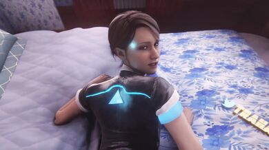 Naughty robot gets a big hard dick up her tight asshole