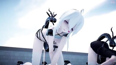 Sky Miku and Haku's Insect Sex Romp
