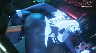 Busty Virtual Assistant's Anal Craving for a Demon Lord in the World of Video Games