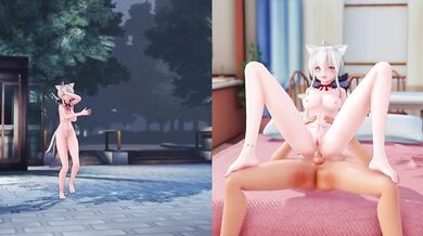 Horny Haku Chicks Get Their Freak On with Vectorcell
