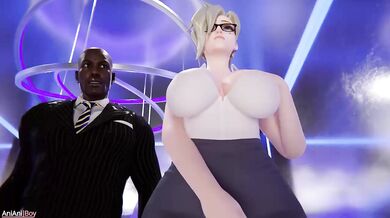 Megalomaniac Black Beast Cock Fiendishly Fucks Innocent Mercy in Elevator