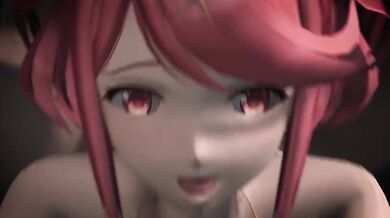 Rimjobs and anal: Xenoblade Chronicles 2's Pyra gets double teamed by horny elves in a forest of fantasy!