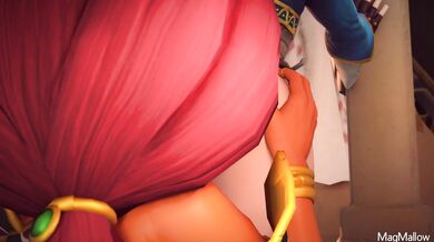 Urbosa and Zelda's Steamy Lesbian Romp with MagMallow.