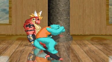 Aleksandr's Giant Load Explodes on Delga's Face!