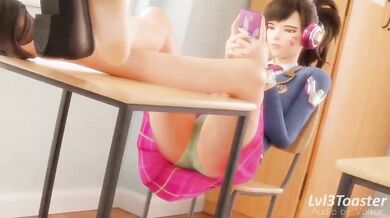 Anal-Loving Overwatch D.VA Too Adorable for the Academy