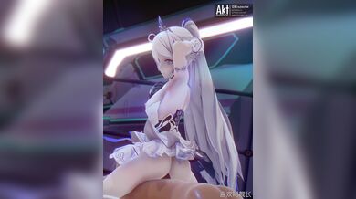 Thrusting her love canal, Kiana takes a hard, pulsating pole
