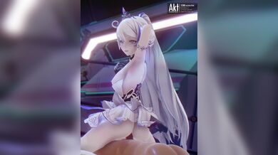 Thrusting her love canal, Kiana takes a hard, pulsating pole