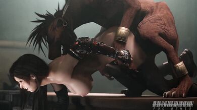 Tifa Lockheart and Red XIII's Big Dick Adventure