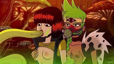 3D / 2D Animated Throatpie Compilation - OCDude: A collection of hand-drawn and computer-generated scenes featuring a man obsessed with throat-fucking, including deep-throat, gagging, and coughing.