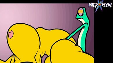 The Queen's Throbbing Honey Pot vs the Gecko's Sticky Appendage (Interspecies Anal Ecstasy)