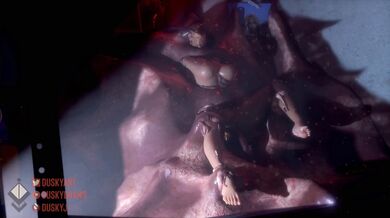 Tentacularly Trapped in a Wall, Jill Valentine's Hentai Horror!