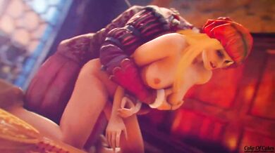 Witch Princilla's Doggy Fucking Style in Witcher 3 - Cake of Cum