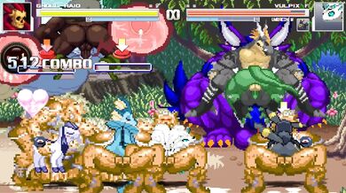 BDSM Gnolls dominate Vulpix's Eeveelution harem in bondage