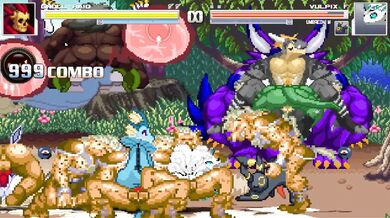 BDSM Gnolls dominate Vulpix's Eeveelution harem in bondage