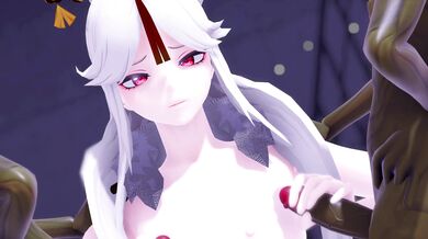 Ginkou's Naked Encounter with the Monsters of the Haunted House in HMV Series