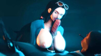 Spying on Nico Robin's Fuck Fest [KT86]