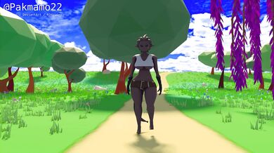 Sexy Nymphomaniac Layla Rides a Giant Dong in the Woods: A Fairytale Come True