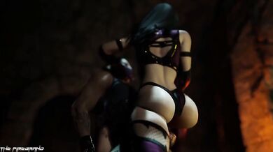 Mileena and Kabal's Erotic Encounter