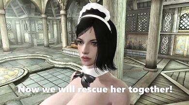 Andrea, the werewolf bitch with the massive tits and hunger for cock, gets fucked by a gang of horny warriors from Skyrim.