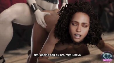 Futa Excella fazendo sexo com Sheva Alomar