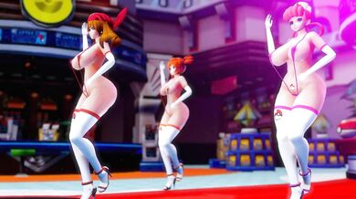Pokémon Dance with Busty Nurses Joy and Misty, and Horny Teen May