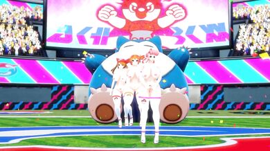 Pokémon Dance with Busty Nurses Joy and Misty, and Horny Teen May