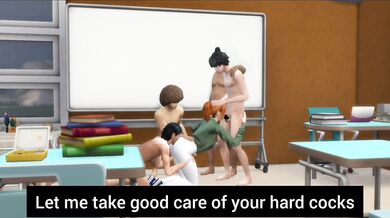 Mrs. Maddie's Exclusive Gangbang with Her Entire Class