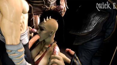 Shao Kahn's Revenge: Sheeva and Johnny Rainden Take on the Sexual Beast