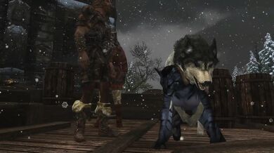 Young Khajiit De-stresses Dockworkers with Sexual Favors