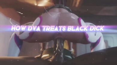 Sexy Overwatch heroine D.va gets black and blue in rough anal sex scene